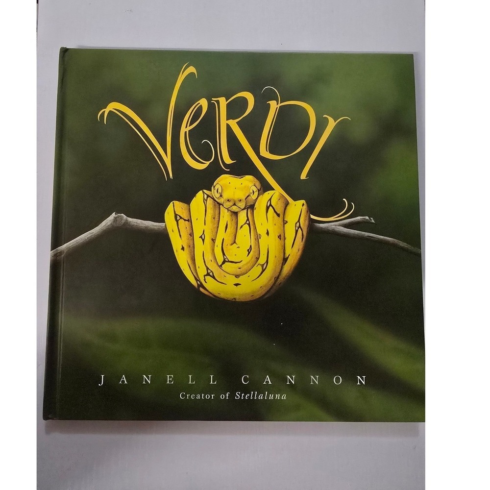 Verdi by Janell Cannon Hardcover Childrens Picture Book Snake Story Stellaluna
